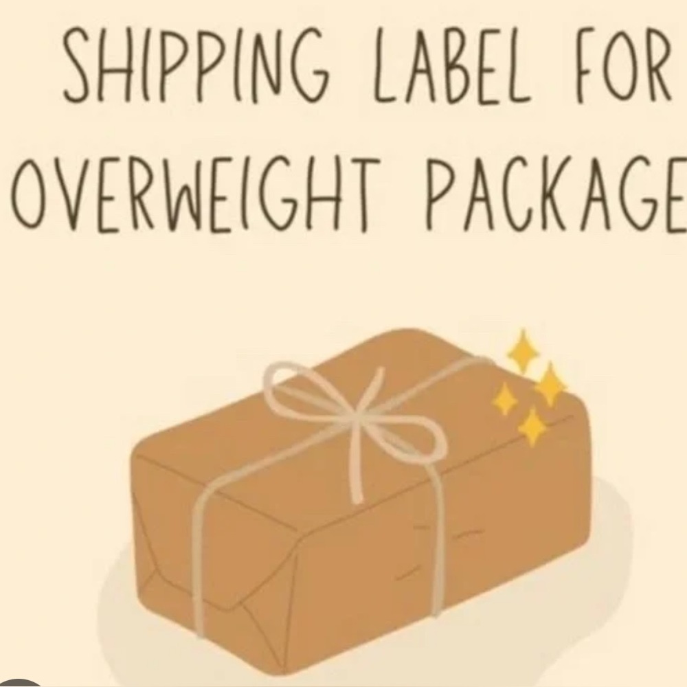 Extra shipping label for‎ bundles over 5 pounds.